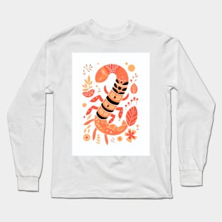 Mysterious Scorpio Zodiac Design Long Sleeve T-Shirt